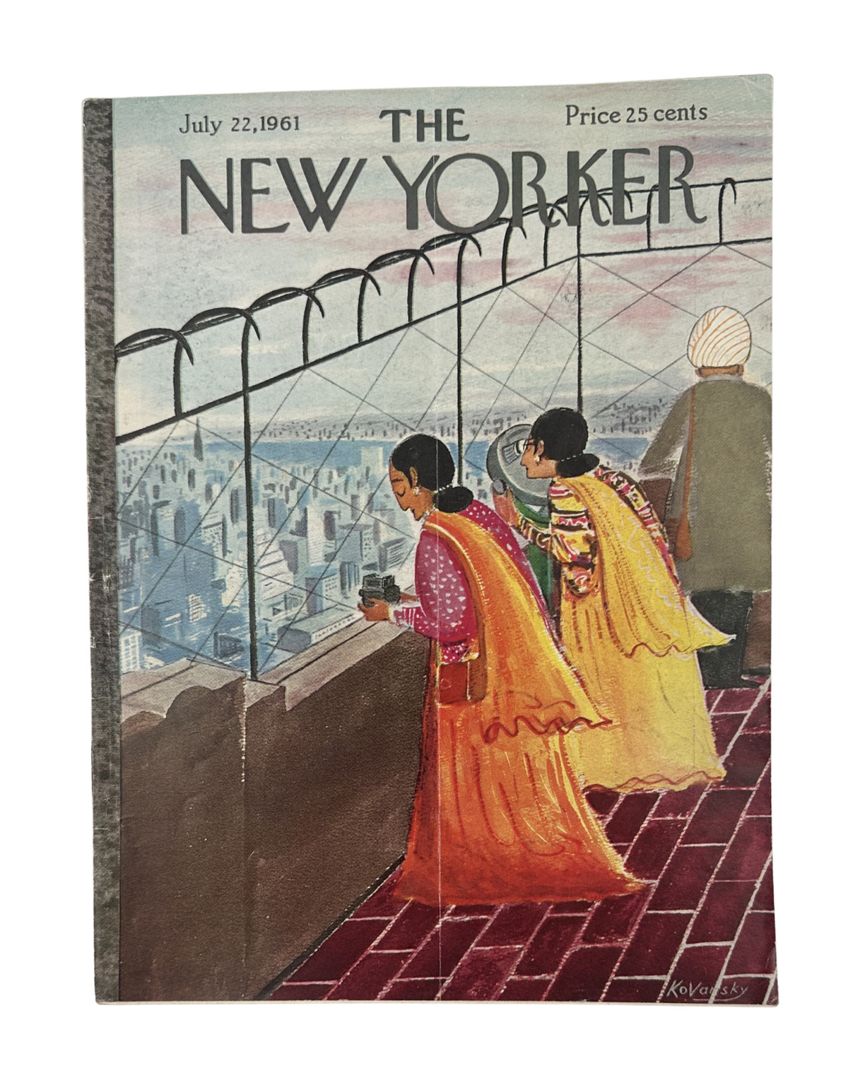 The New Yorker Magazine July 22, 1961 Observation Deck Anatol Kovarsky Cover