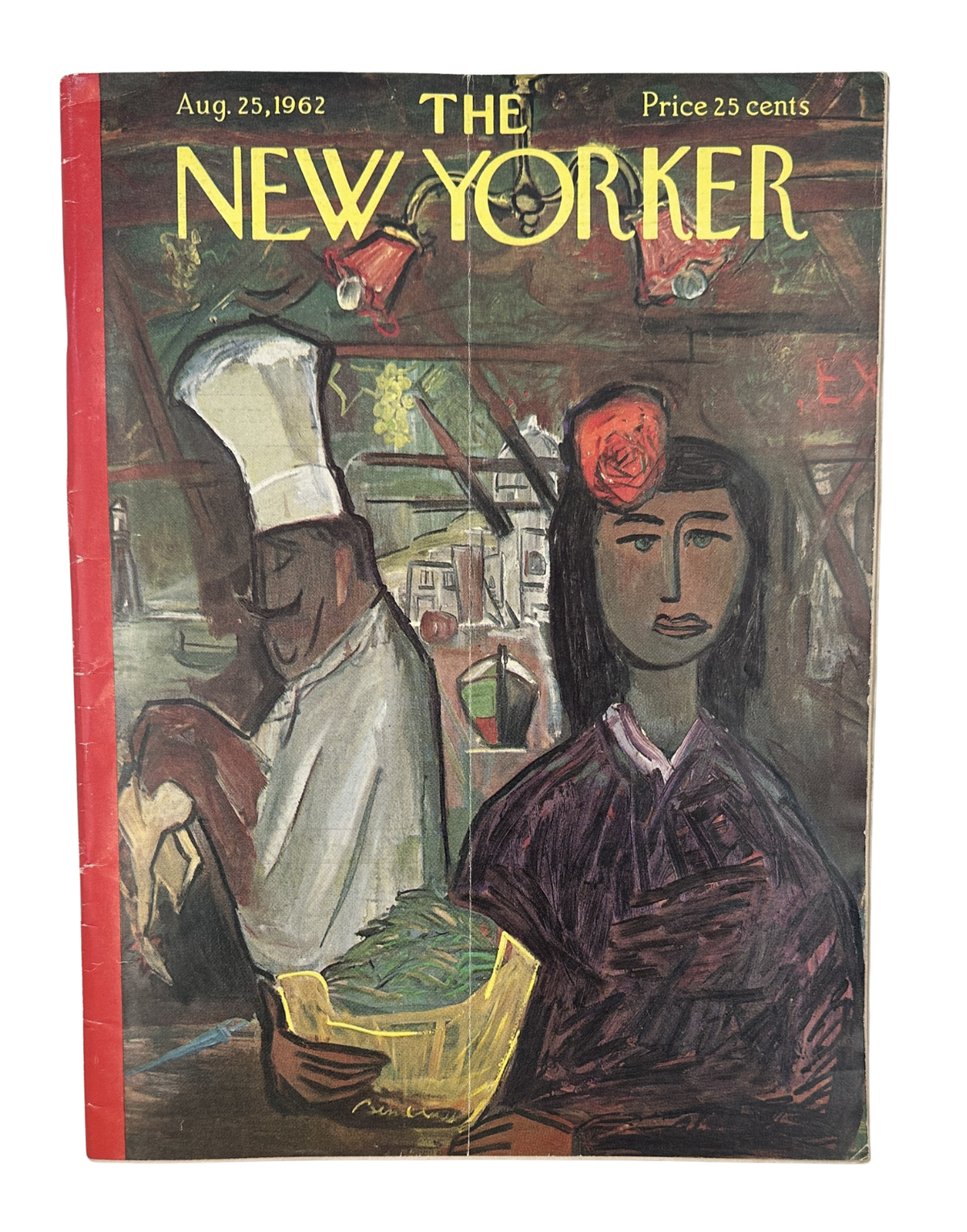 The New Yorker Magazine August 25, 1962 Restaurant Chef Abe Birnbaum Cover