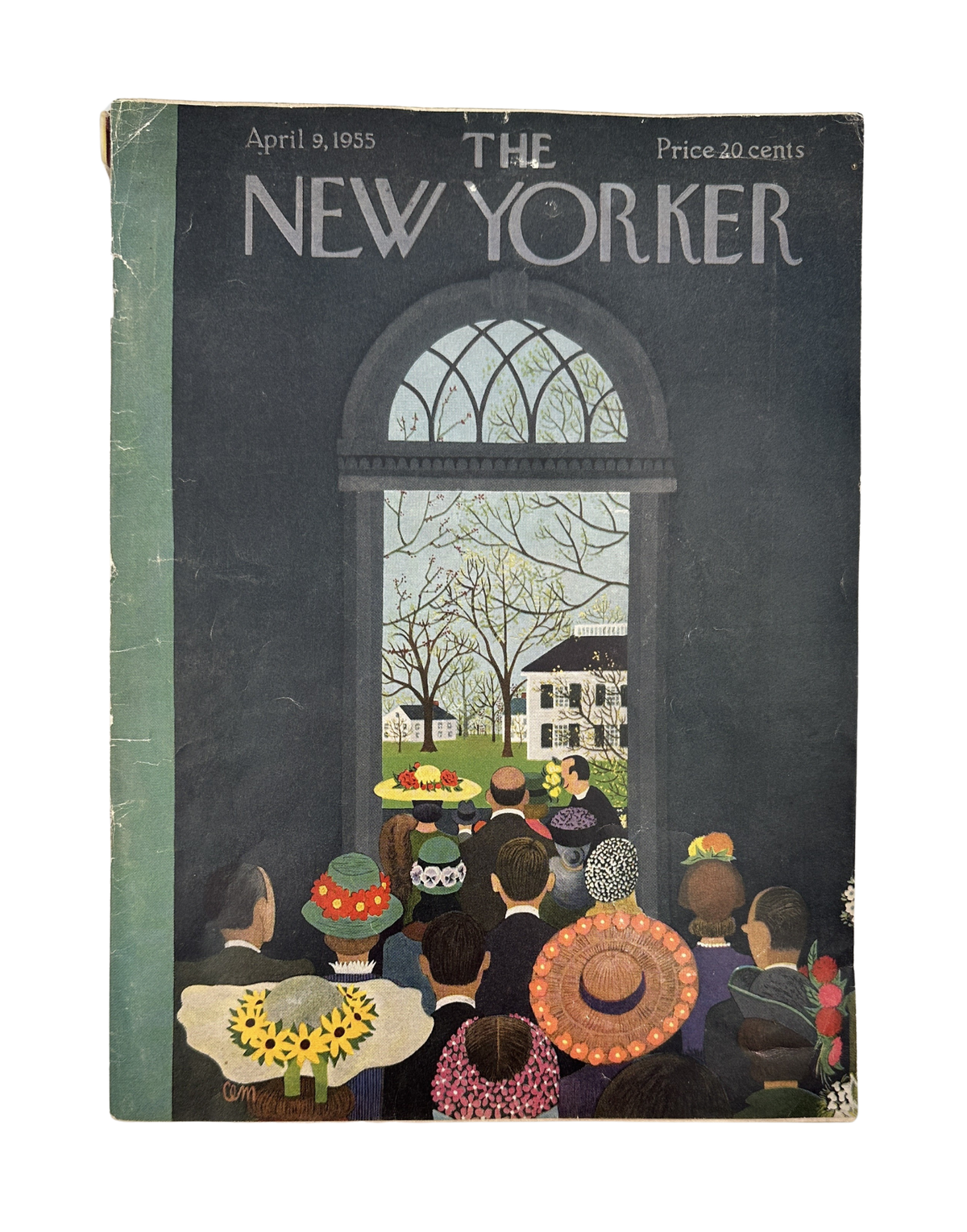 The New Yorker Magazine April 9, 1955 Wedding Ceremony Charles Martin Cover
