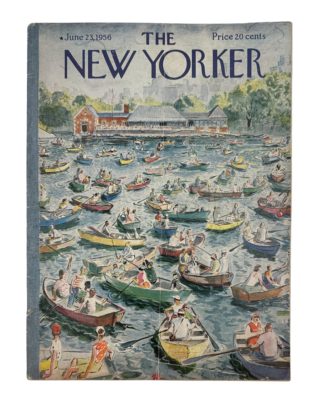 The New Yorker Magazine June 23, 1956 Boating Lake Garrett Price Cover