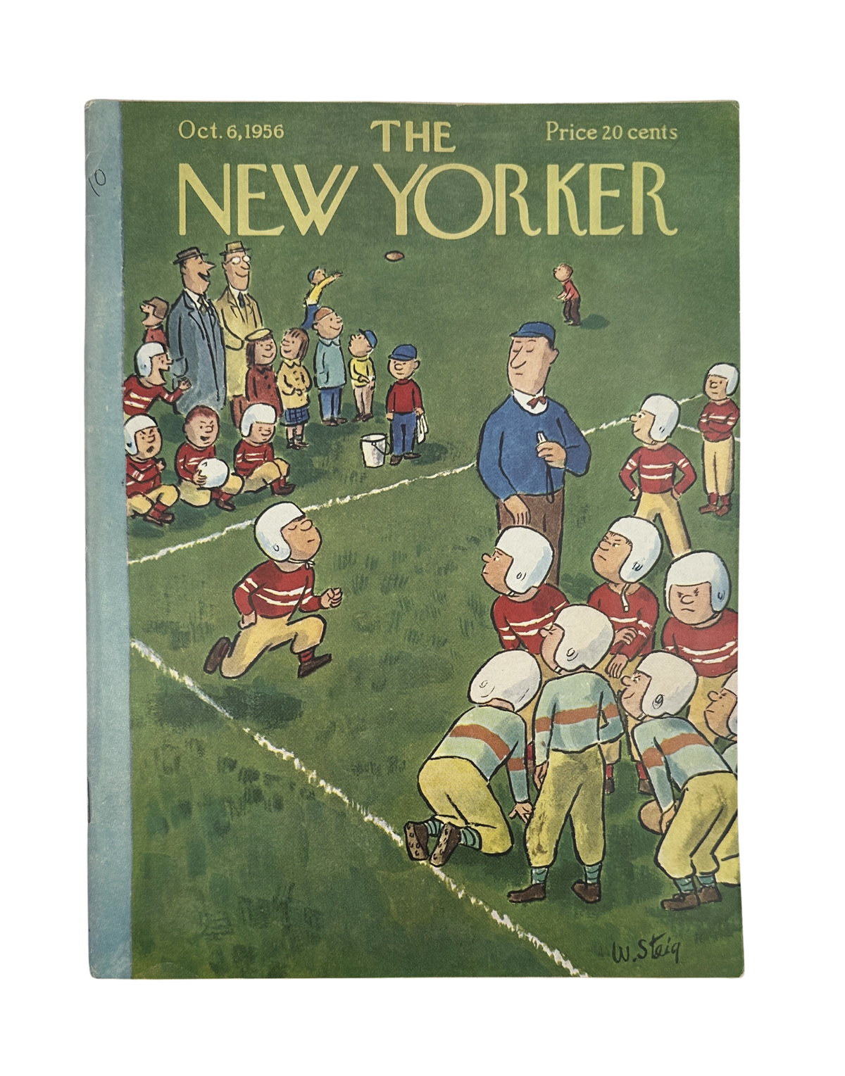 The New Yorker Magazine October 6, 1956 Football William Steig Cover VG