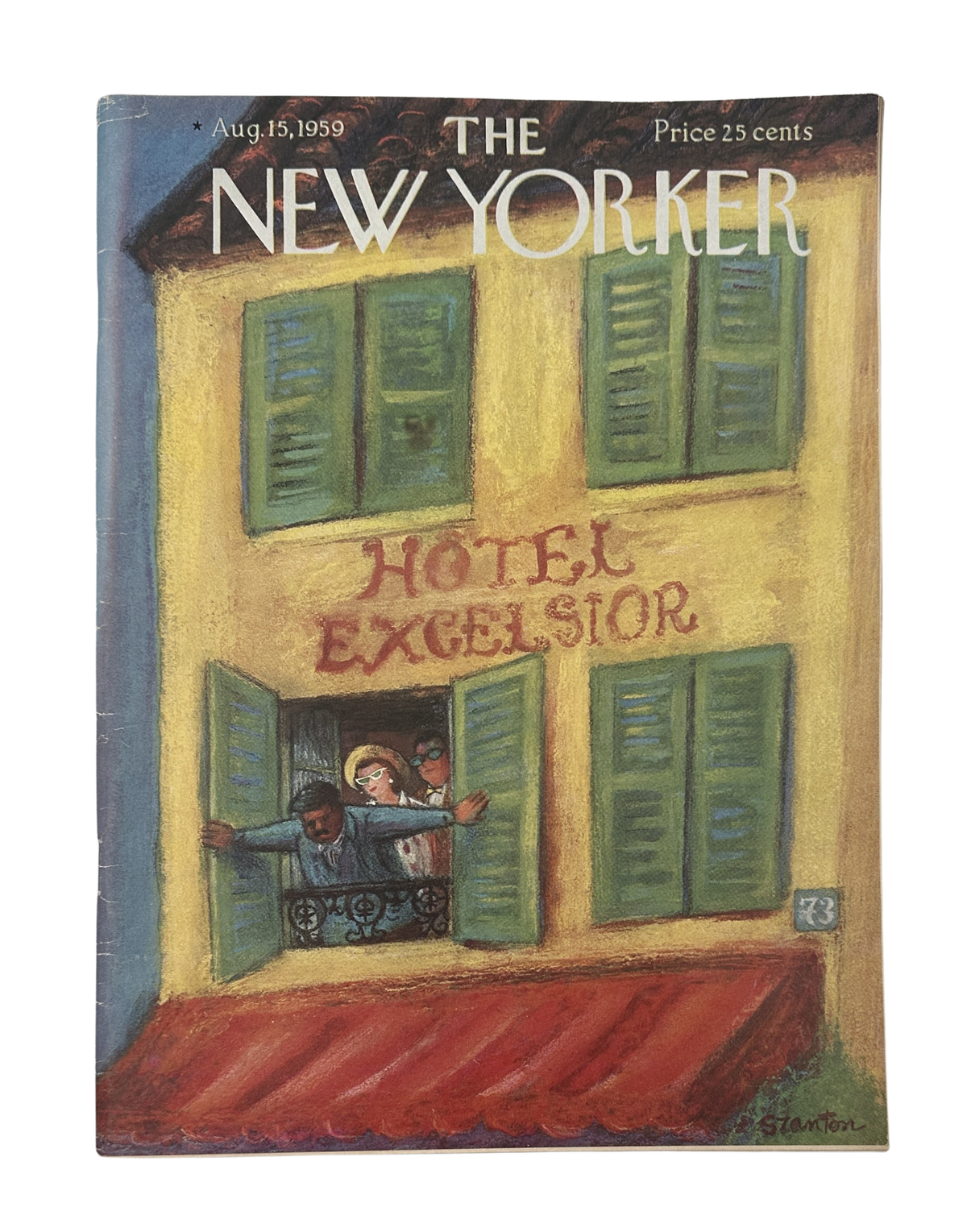 The New Yorker Magazine August 15, 1959 Hotel Excelsior Beatrice Szanton Cover