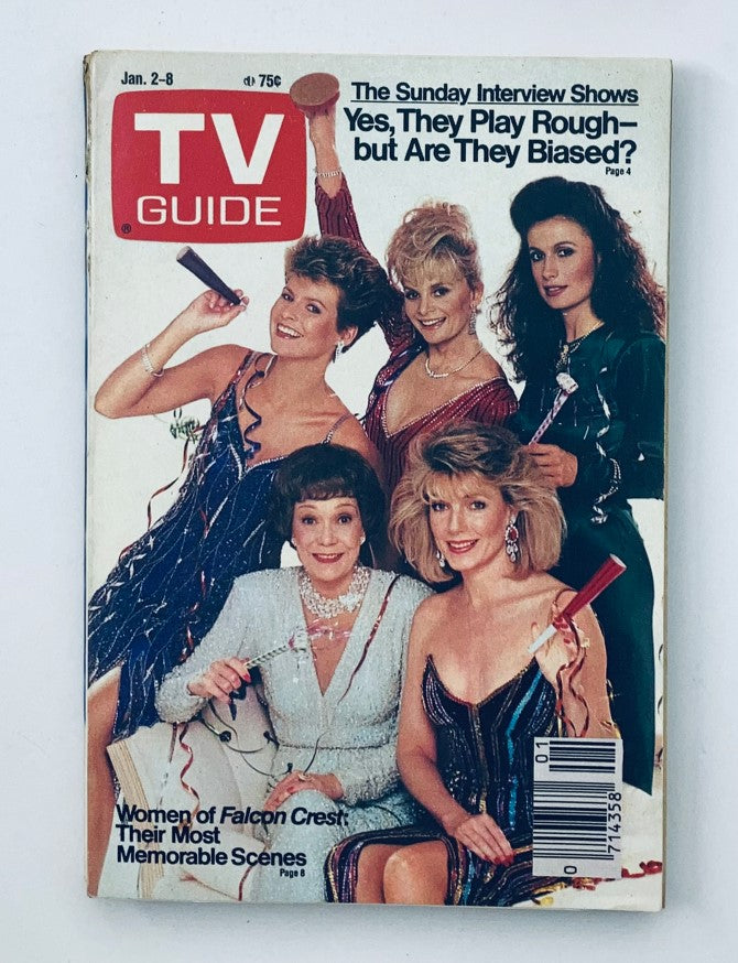 TV Guide Magazine January 2 1988 Falcon Crest Women WA-Baltimore Ed. No Label