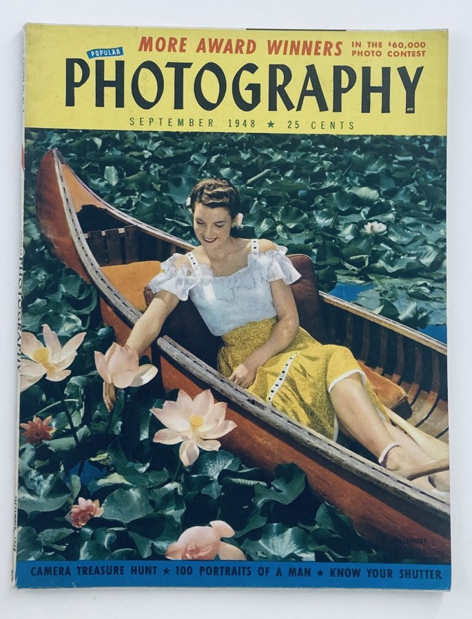 Vintage Popular Photography Magazine September 1948 Camera Treasure Hunt VG No Label