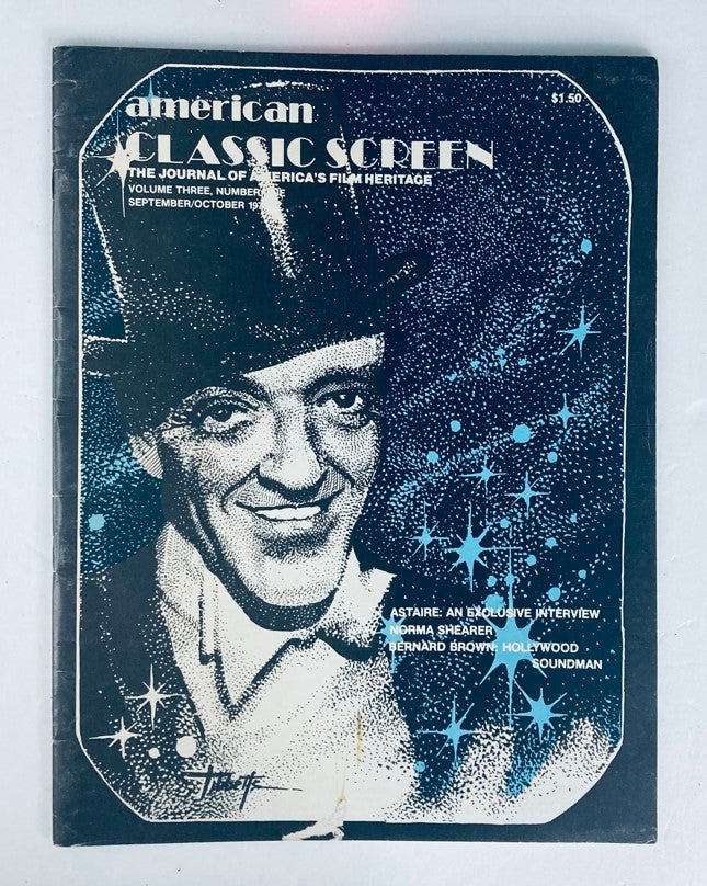 Vintage American Classic Screen Magazine September 1978 Fred Astaire No Label