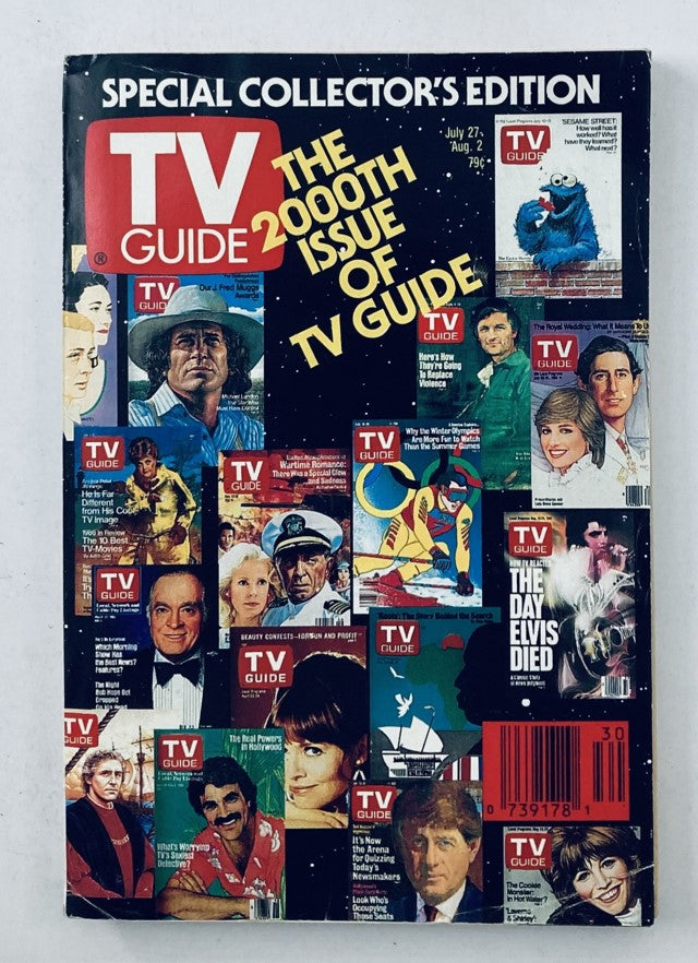 TV Guide Magazine July 27 1991 Alan Alda Pittsburgh Metro Edition Special Collector's Edition, showcasing the 2000th issue with various celebrity covers.