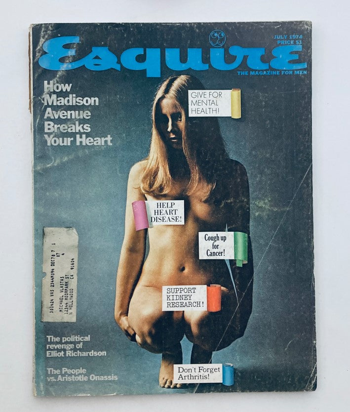 Vintage Esquire Magazine July 1974 No. 488 How Madison Avenue Breaks Your Heart