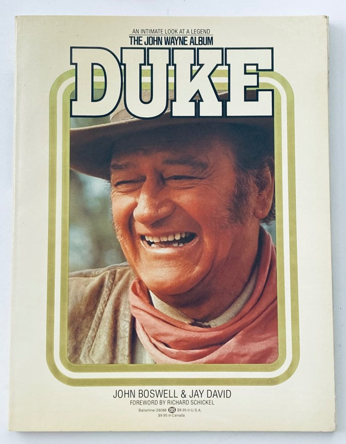 1979 The John Wayne Album Duke cover featuring John Wayne smiling in a cowboy hat, celebrating the life of the iconic actor.