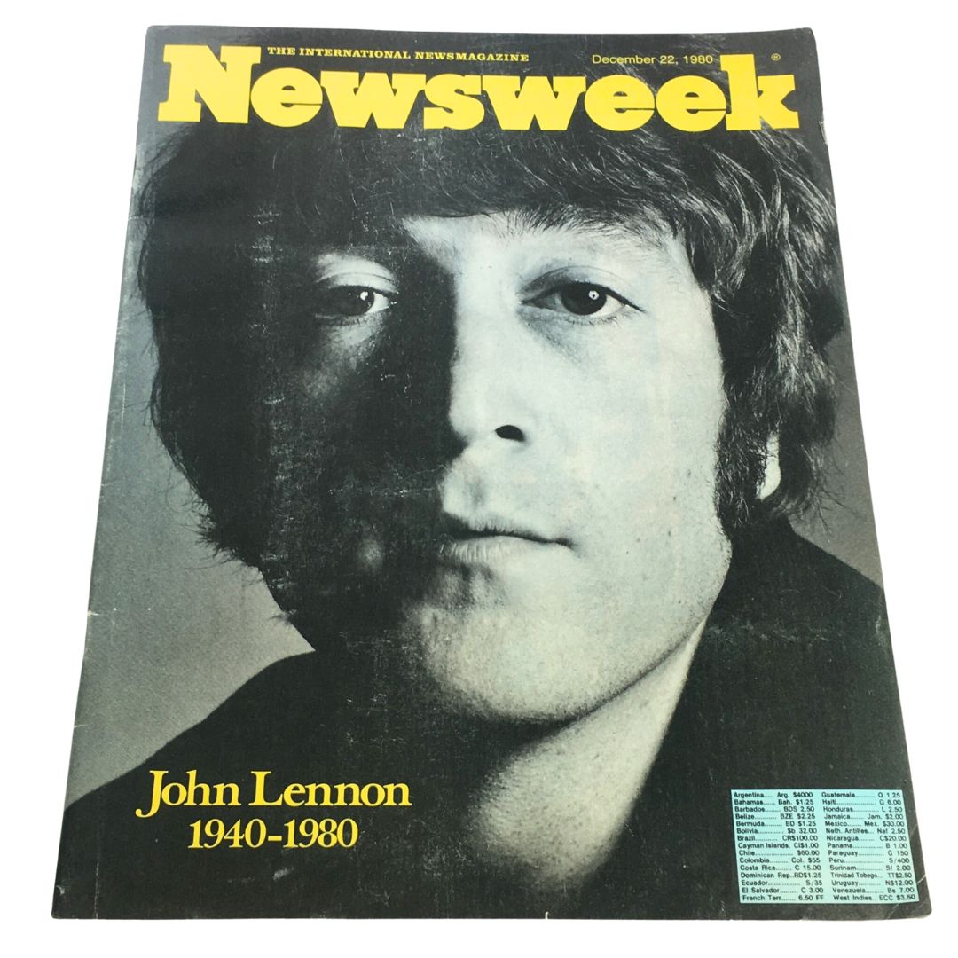 Newsweek Magazine December 22 1980 - John Lennon 1940-1980 / Newsstand