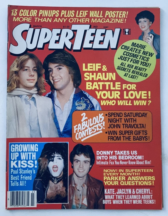 Vintage Super Teen Magazine March 1978 Kiss Shaun Cassidy Andy Gibb No Label