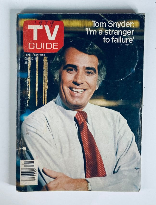 TV Guide Magazine October 13 1979 #1385 Tom Snyder WA-Baltimore Ed.
