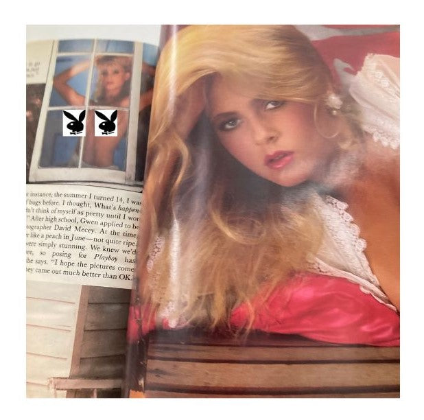 Inside page of the VTG Playboy Magazine September 1987 featuring Maryam d'Abo, highlighting an exquisite photo shoot with a beautiful model.