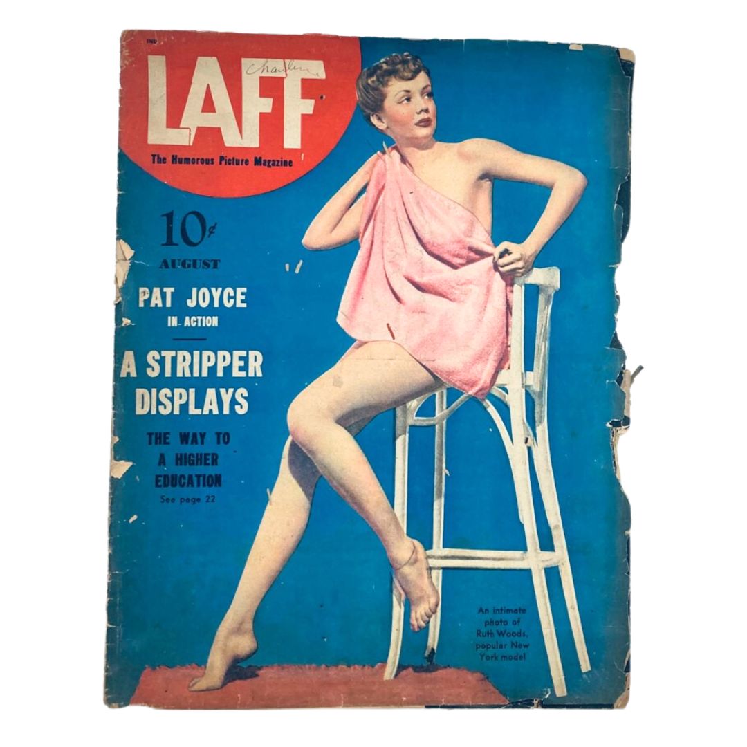 Vintage Laff Magazine August 1942 Vol 3 No. 7 Ruth Woods Popular Model No Label