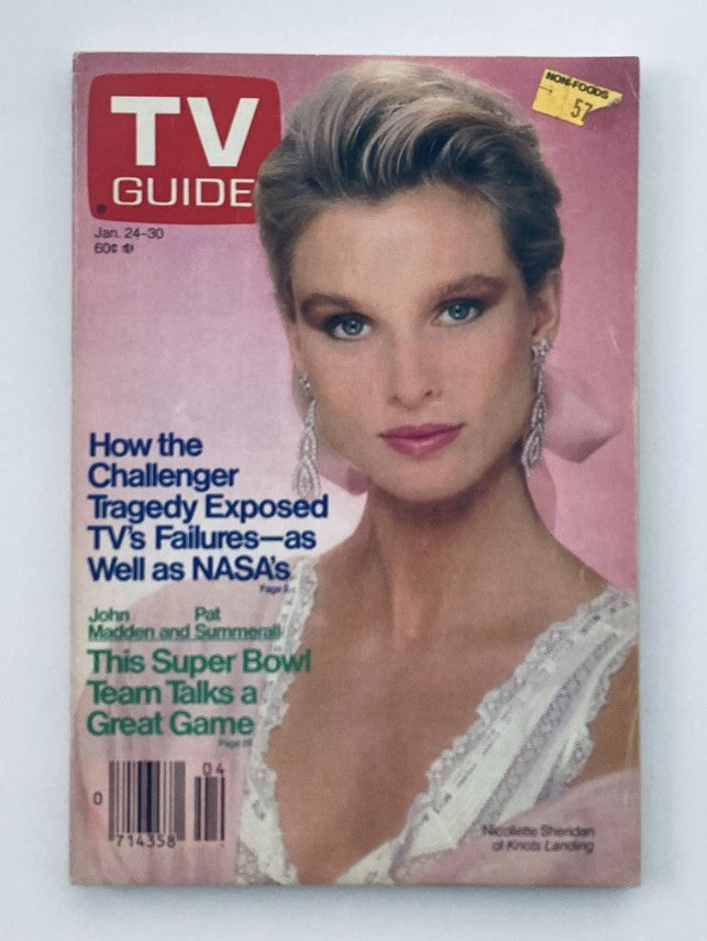 TV Guide Magazine January 24 1987 Nicolette Sheridan Southeast PA Ed. No Label