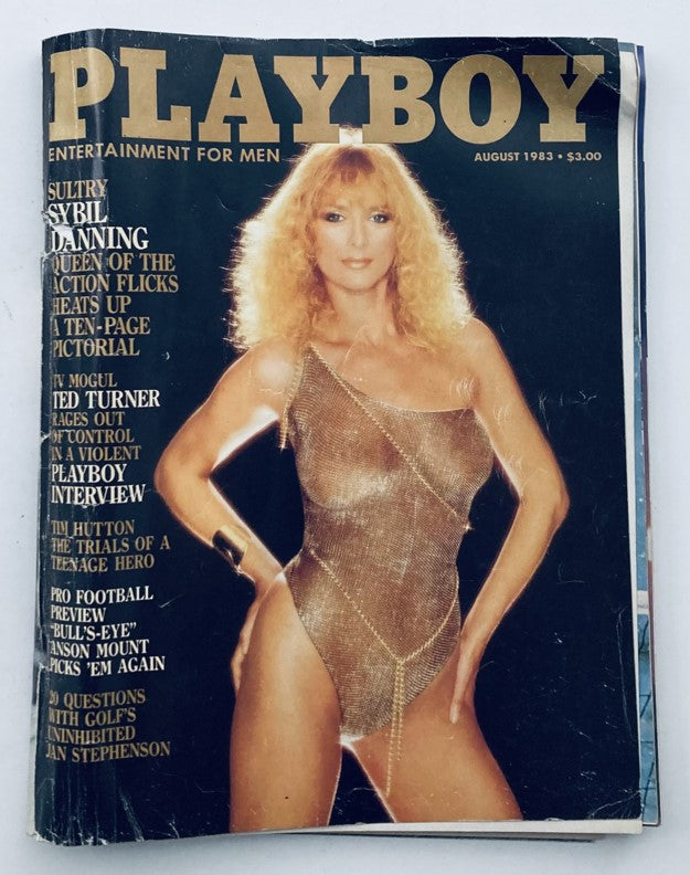 VTG Playboy Magazine August 1983 featuring Playmate Carina Persson on the cover, showcasing a vintage design and fashion from the 1980s.