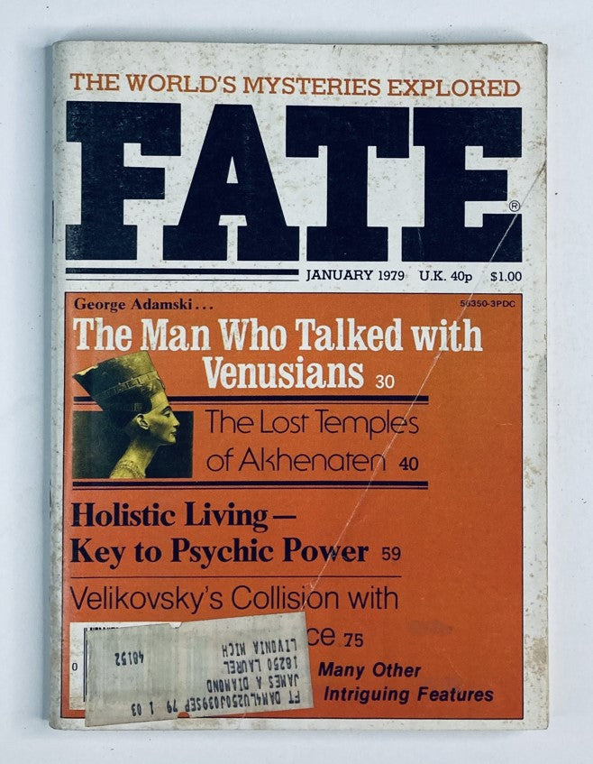 Cover of VTG Fate Magazine January 1979 Vol 32 No. 1 The Man Who Talked with Venusians featuring captivating article titles and distinctive vintage artwork.