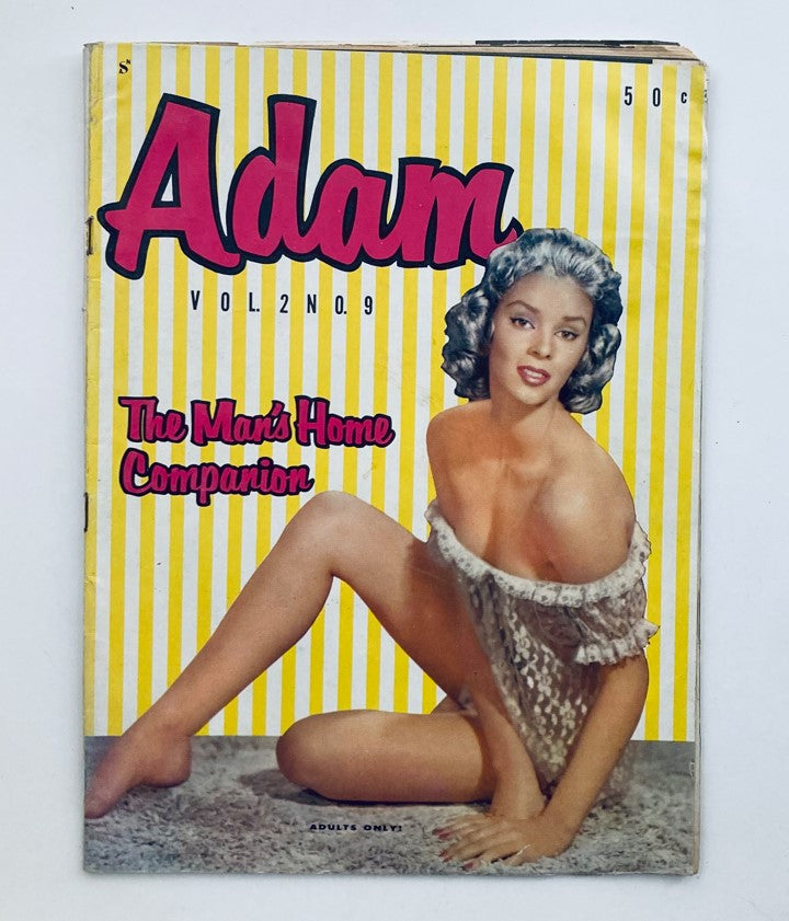 VTG Adam Magazine September 1958 featuring Darlene Carr on the cover with a retro design, highlighting the essence of mid-20th-century culture.