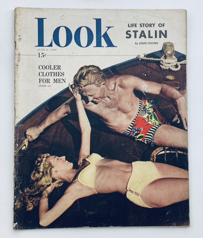 Vintage Look Magazine June 8 1948 Vol 12 No. 12 Life Story of Stalin No Label