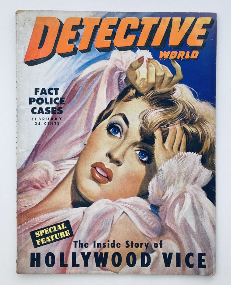 Detective World Magazine February 1950 Vol 8 No. 2 Hollywood Vice No Label