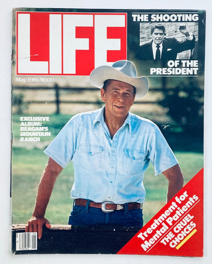 Life Magazine May 1981, Volume 4, Number 5 featuring Ronald Reagan on the cover, showcasing exclusive album on Reagan's Mountain Ranch.