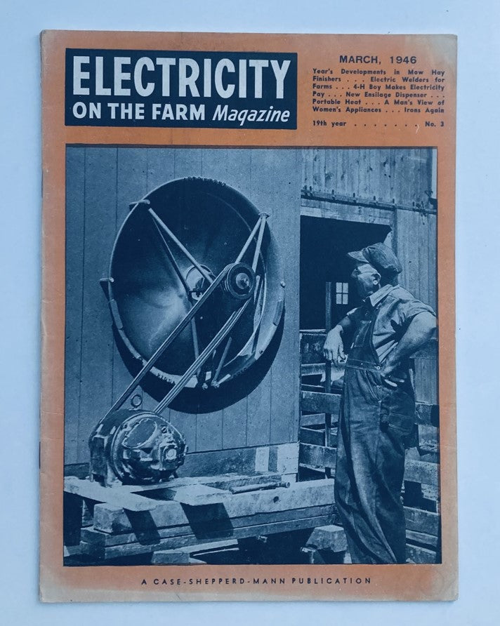 Vintage Electricity on the Farm Magazine March 1946 Electric Welders for Farms