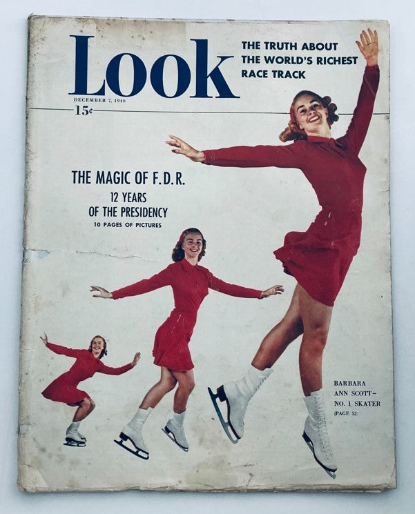 Vintage Look Magazine December 7 1948 Vol 12 No. 25 Barbara Ann Scott No Label