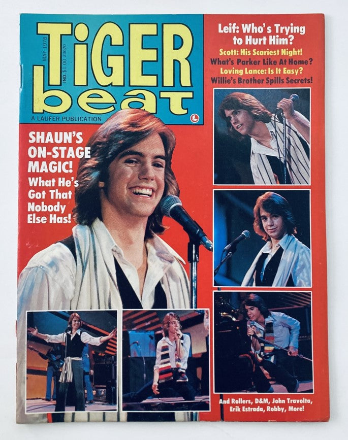 Vintage Tiger Beat Magazine May 1978 Shaun Cassidy, Leif Garrett No Label