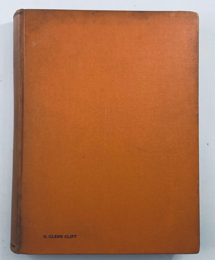 Vintage 1939 Bound Life Magazine - July to September, showing the orange hardcover with G. Glenn Clift's name on the spine.