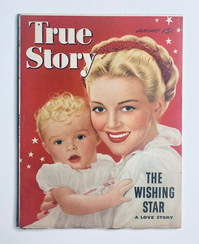 Vintage True Story Magazine January 1945 Vol 51 No. 6 The Wishing Star No Label