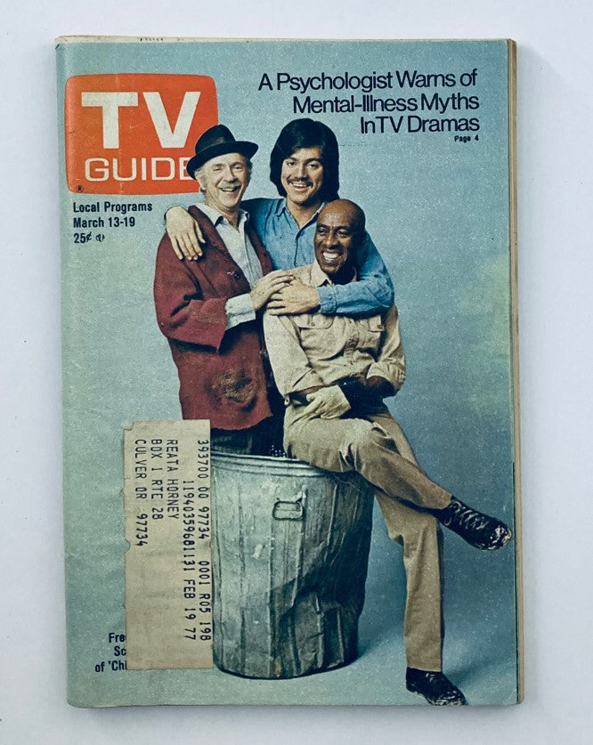 TV Guide Magazine March 13 1976 #1198 Jack Albertson Oregon State Ed.