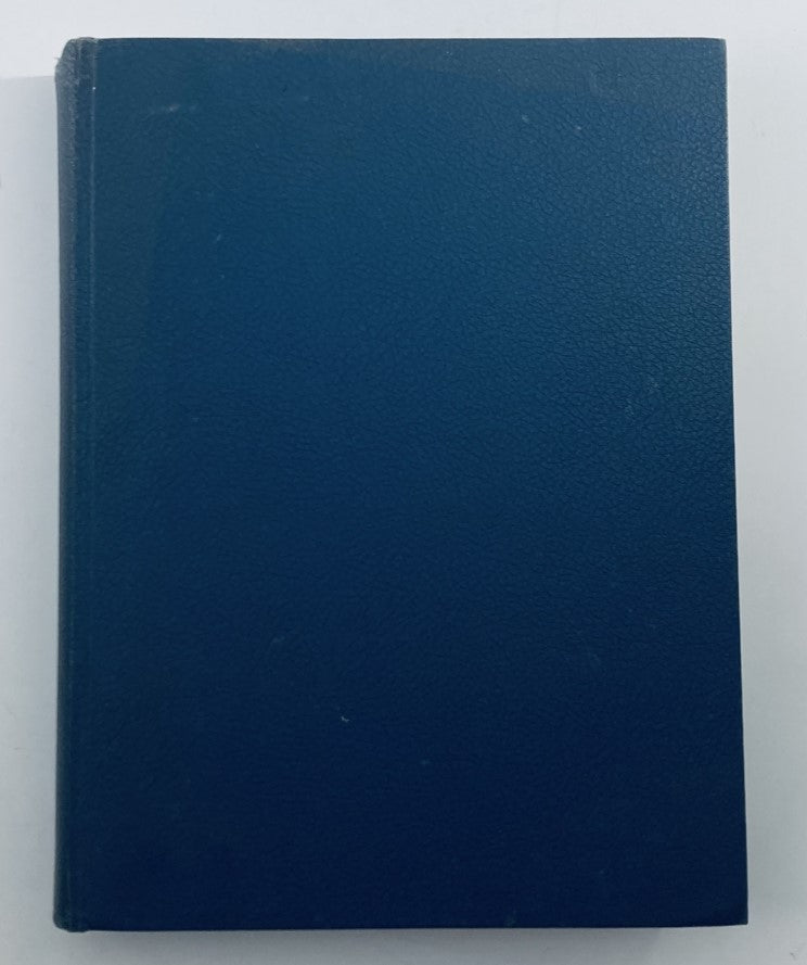 VTG 1957 Bound Life Magazine, showcasing the back cover of the hardcover collection in blue.