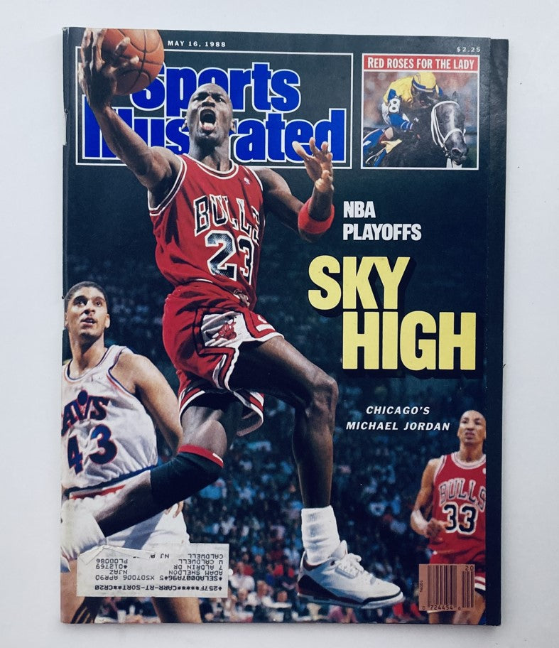 Sports Illustrated Magazine May 16 1998 featuring NBA legend Michael Jordan on the cover, showcasing him in action during the NBA playoffs.