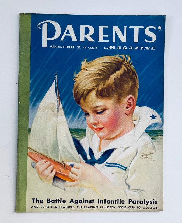 Vintage The Parents' Magazine August 1934 When Your Child Is Tired No Label