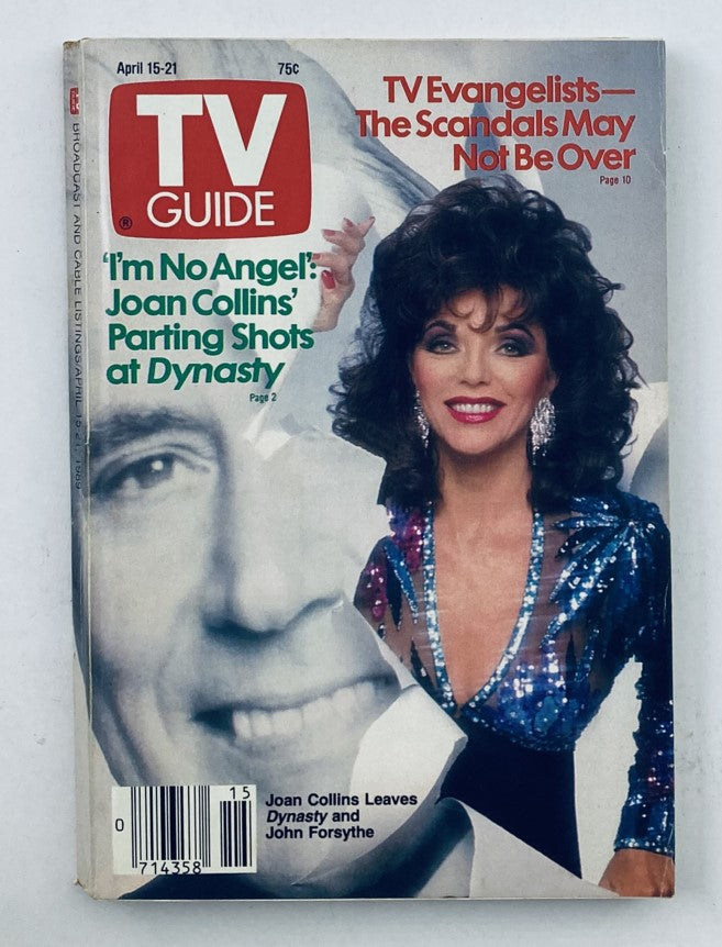 TV Guide Magazine April 15 1989 Joan Collins WA-Baltimore Ed. No Label