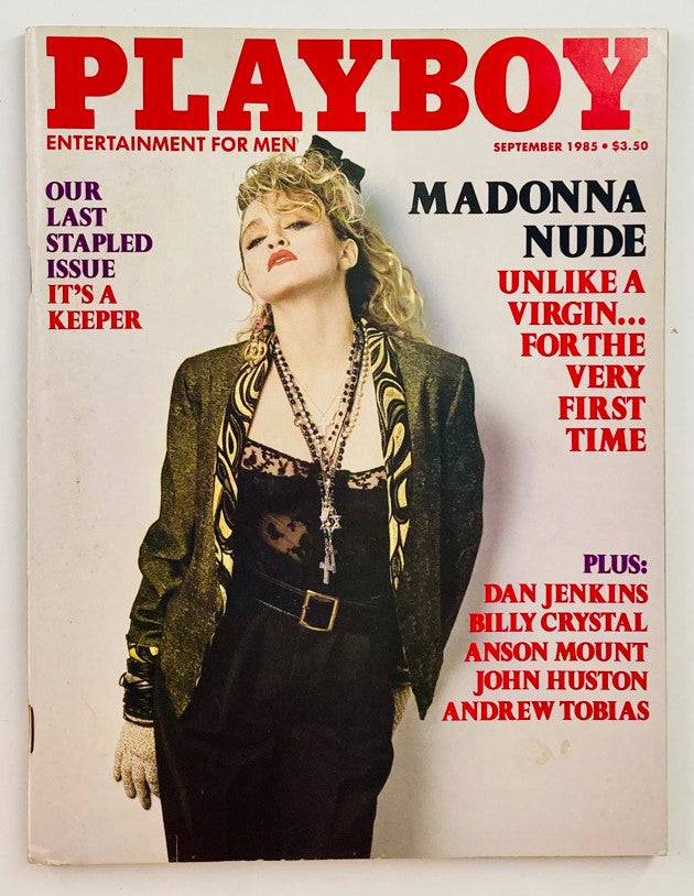 Playboy Magazine September 1985 Madonna Cover w Centerfold No Label