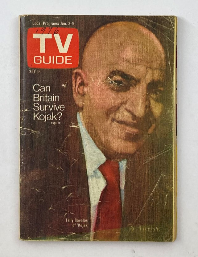 TV Guide Magazine January 3 1976 #1188 Telly Savalas WA-Baltimore Ed. No Label