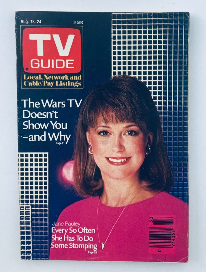 TV Guide Magazine August 18 1984 Jane Pauley WA-Baltimore Ed. No Label