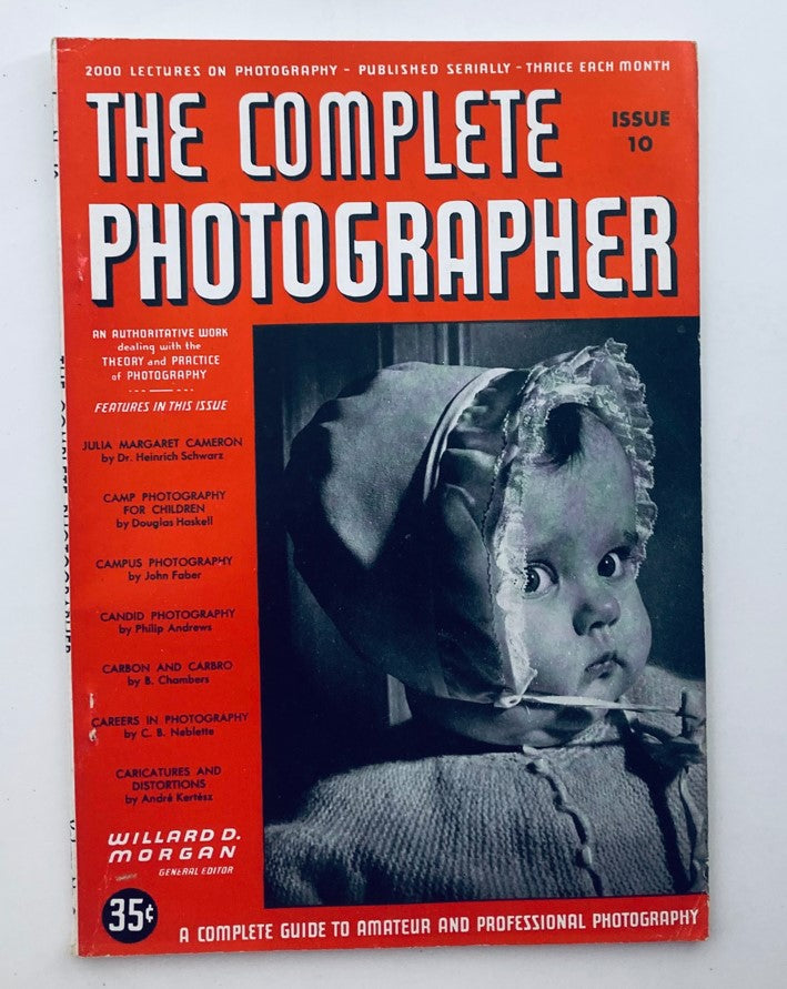 Cover page of The Complete Photographer Magazine, December 20, 1941, featuring a child in vintage attire, highlighting the theme of this historical photography publication.