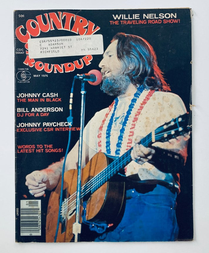 Vintage Country Song Roundup Magazine May 1976 Willie Nelson Traveling Road Show