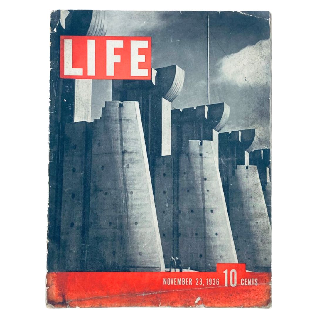 Life Magazine November 23 1936 Vol 1 No. 1 1st Issue Fort Peck Dam No Label