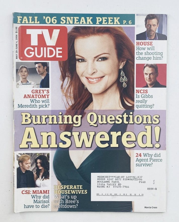 Cover of TV Guide Magazine May 29, 2006 issue #2774 featuring Marcia Cross with highlights from popular TV shows.