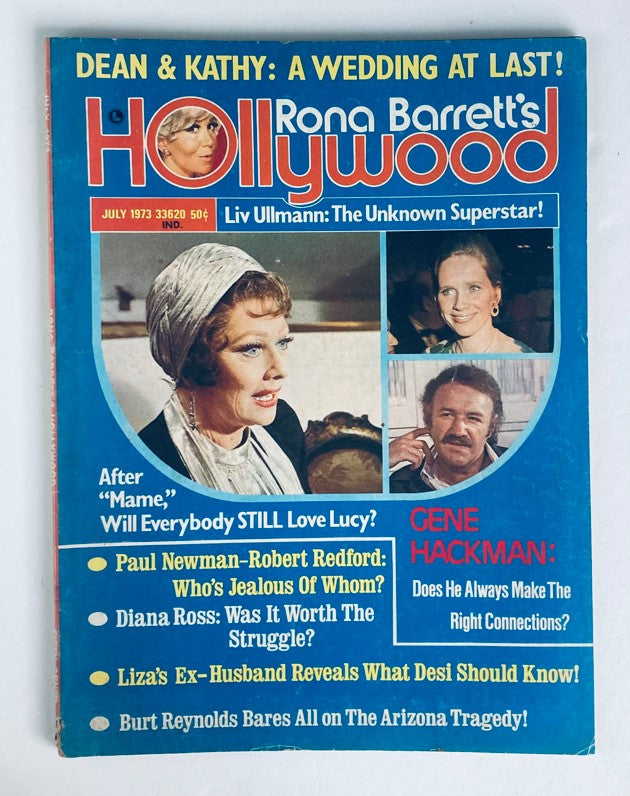 Vintage Rona Barrett's Hollywood Magazine July 1973 Liv Ullmann No Label