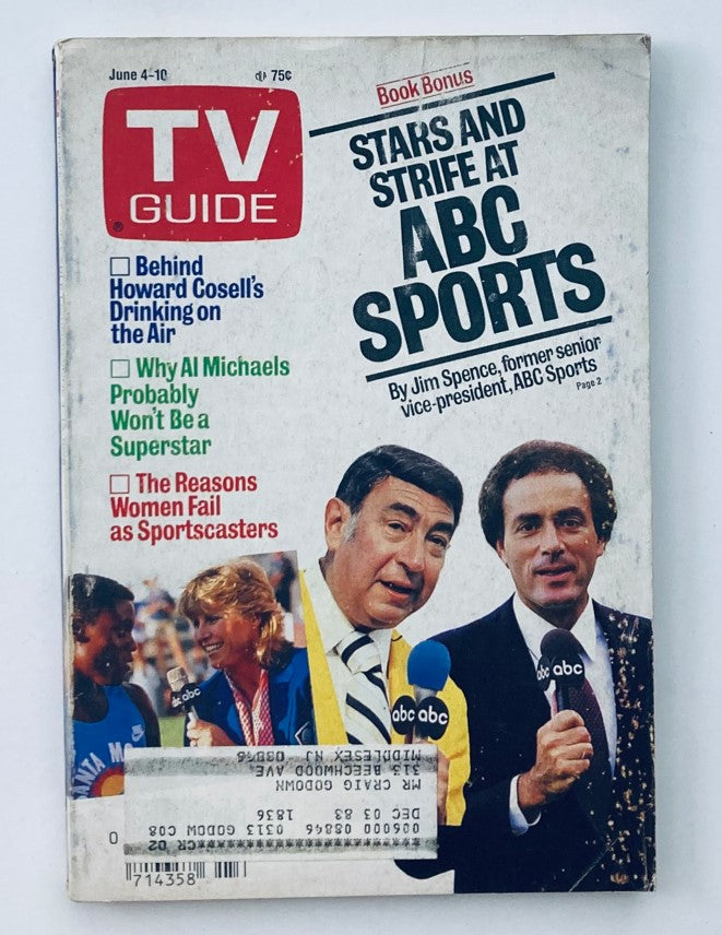 TV Guide Magazine June 4 1988 Howard Cosell, Donna de Varona NY Metro Ed.