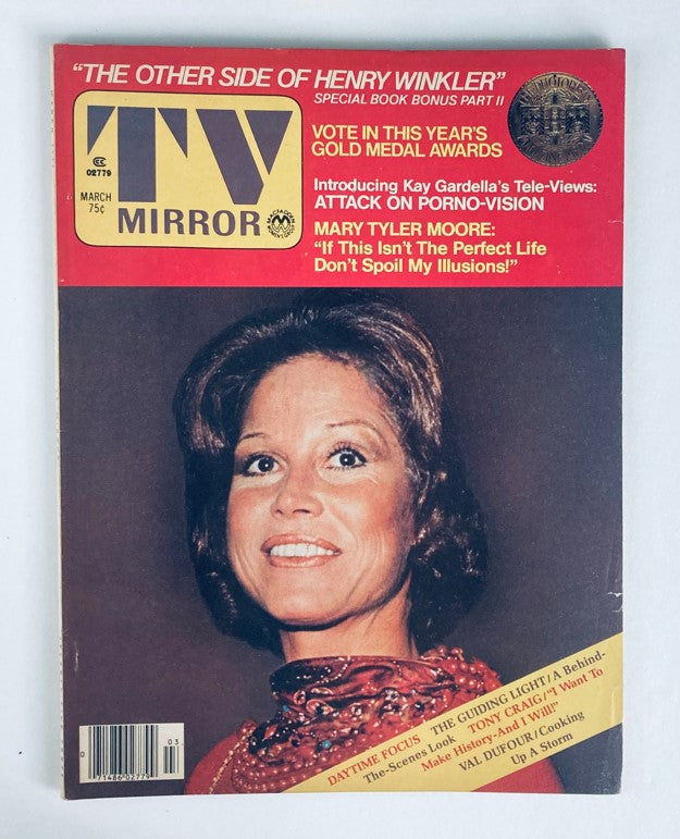 Vintage TV Mirror Magazine March 1977 Vol 77 No. 4 Mary Tyler Moore No Label