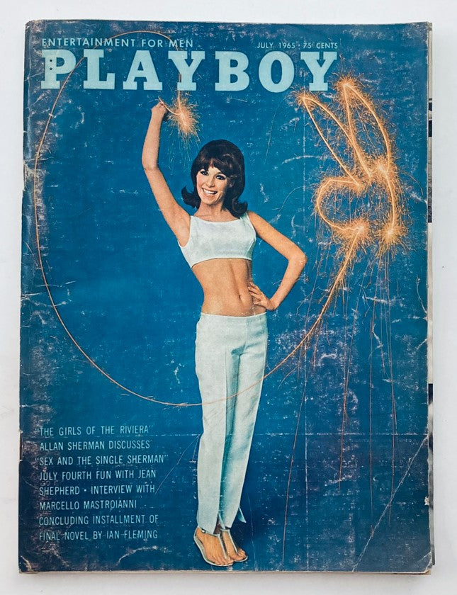 VTG Playboy Magazine July 1965 cover featuring Playmate Gay Collier, showcasing vintage fashion and design.
