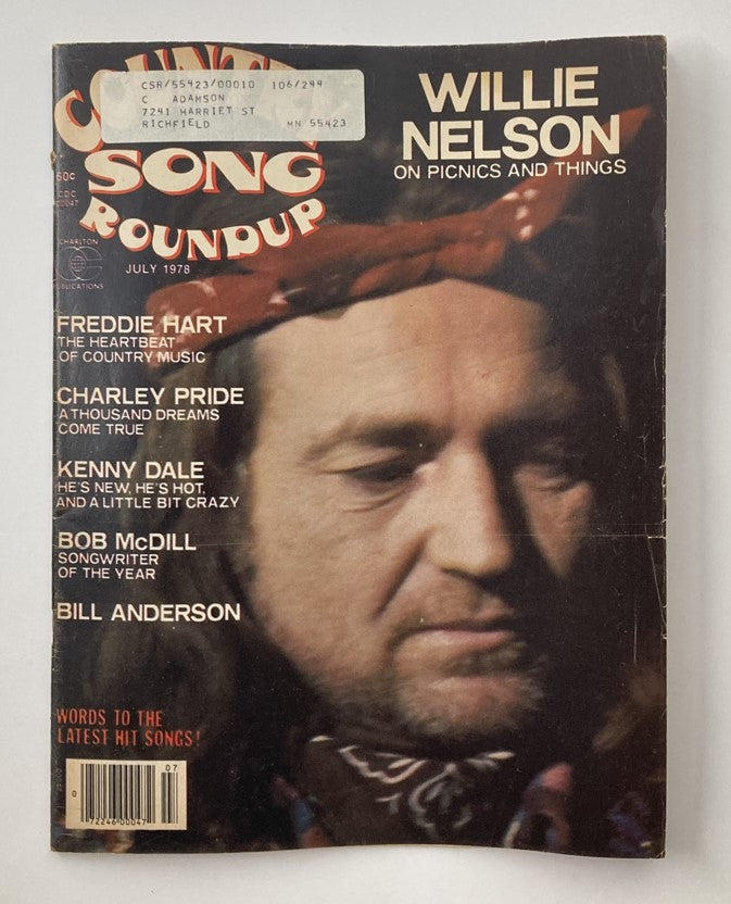 Vintage Country Song Roundup Magazine July 1978 Willie Nelson & Freddie Hart
