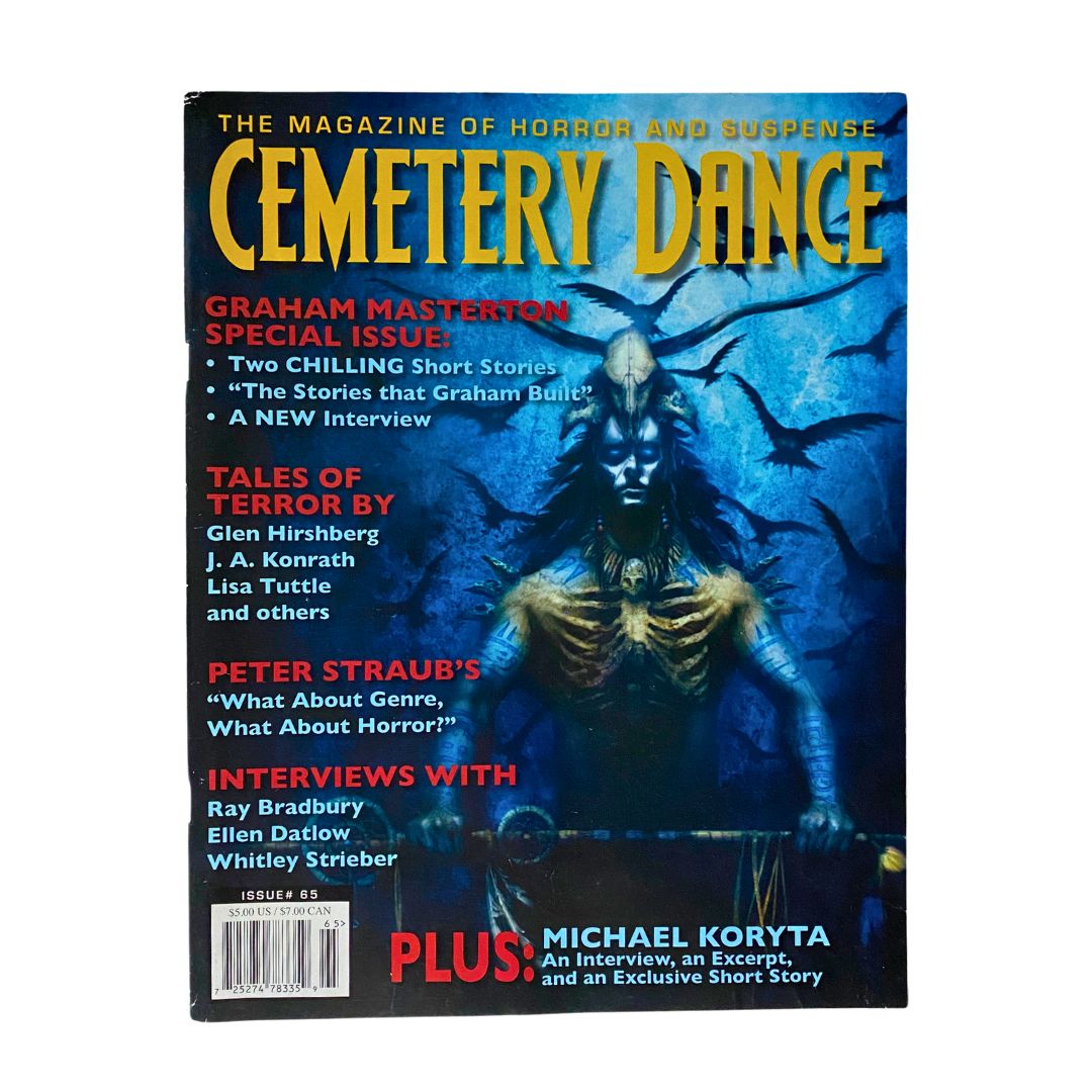 Cemetery Dance Magazine 2011 #65 Graham Masterton Special Issue, featuring cover art with a dark fantasy theme, highlighting exclusive content on Graham Masterton's chilling works.