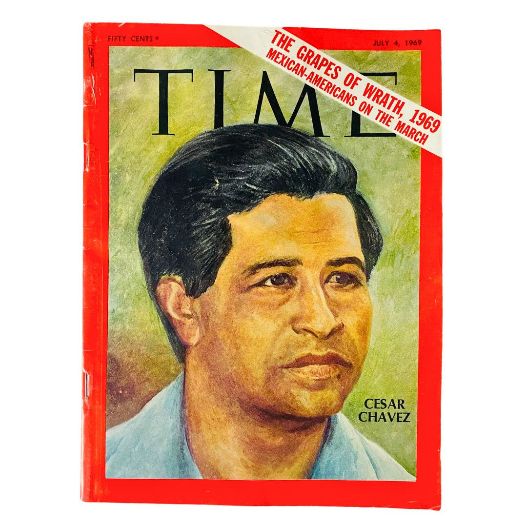 Time Magazine July 4 1969 Cesar Chavez The Grapes of Wrath No Label