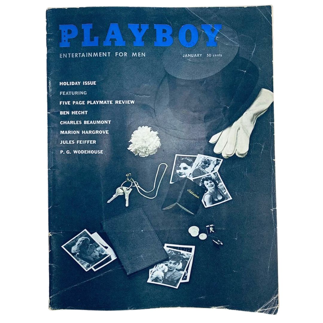 Playboy Magazine January 1959 Virginia Gordon w Centerfold