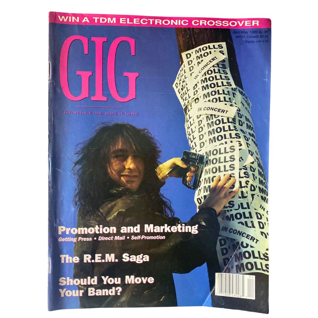 Cover of the April 1989 issue of Working Musician magazine featuring Benny Medina, highlighting promotional strategies for musicians and articles on the music industry.